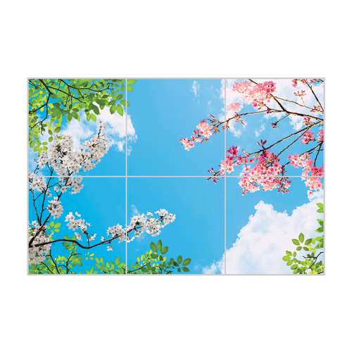 تایل آسمان مجازی بنی دکو مدل UV89 سایز 60x60 سانتی متر مجموعه 6 عددی