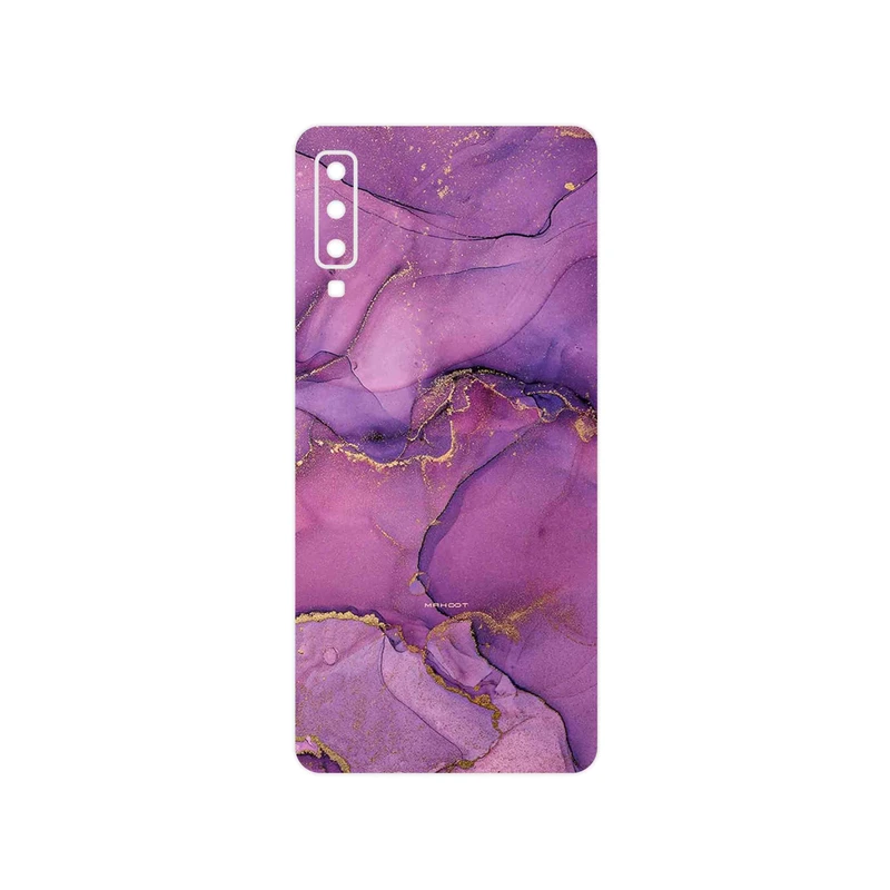 برچسب پوششی ماهوت مدل Purple Marble مناسب برای گوشی موبایل سامسونگ Galaxy A7 2018