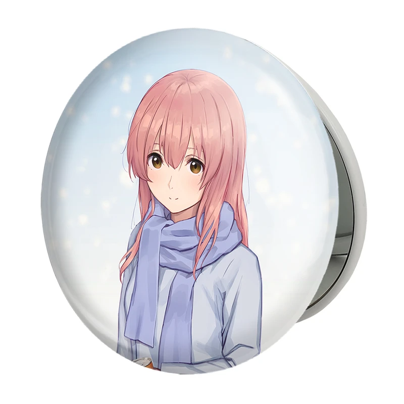 آینه جیبی خندالو طرح شوکو نیشیمیا انیمه سایلنت ویس A Silent Voice مدل تاشو کد 15841 