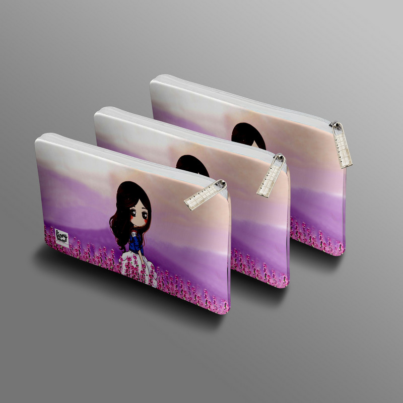 جامدادی مستر راد مدل دختر کیوت طرح عروسکی کد fiory 2054