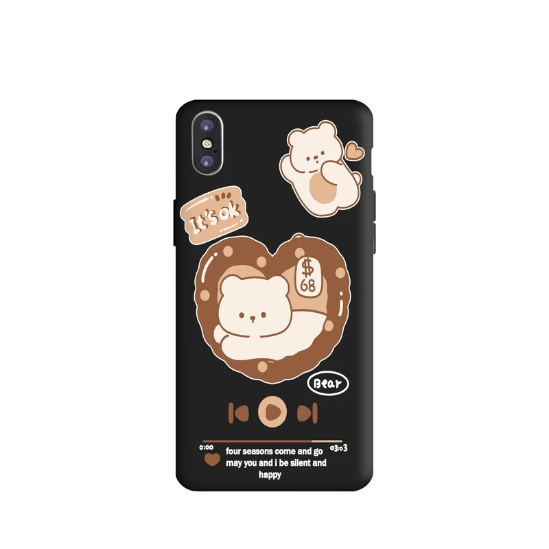  کاور قاب گارد طرح موزیک خرس کد a918 مناسب برای گوشی موبایل اپل iphone Xs Max