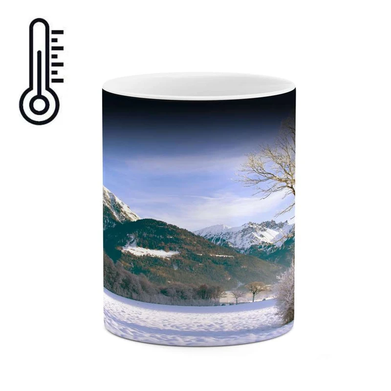 ماگ حرارتی کاکتی مدل منظره برفی کد mgh14919