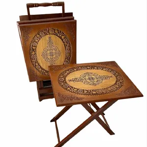 میز عسلی مدل تاشو مجموعه 4 عددی