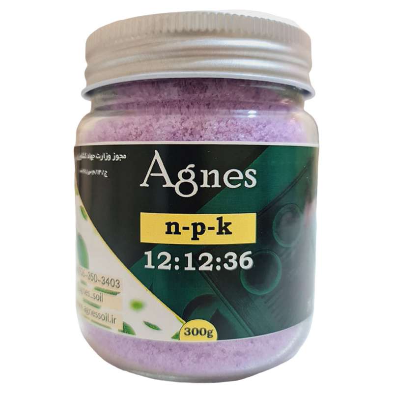کود NPK 12-12-36 آگنس مدل Ag121236 وزن 300گرم