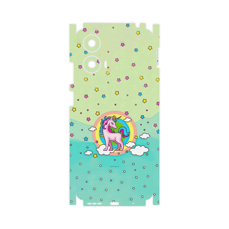 برچسب پوششی ماهوت مدل Rainbow unicorn adventure-FullSkin مناسب برای گوشی موبایل موتورولا Moto G24