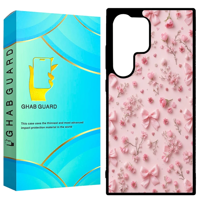 کاور قاب گارد طرح گل و پاپیون مدل GCHPD24U مناسب برای گوشی موبایل سامسونگ Galaxy S24 Ultra 5G       