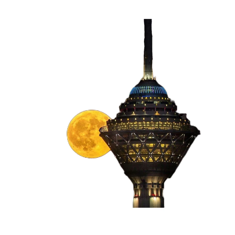 استیکر پارچه و لباس پاد آفرین مدل برج میلاد کد 3778