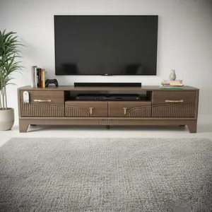 میز تلویزیون آرچین چوب مدل کبریتی  مناسب برای تلویزیون تا 75 اینچ