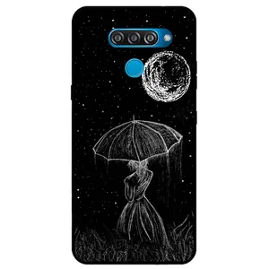 Megafone Girl and Moon 1369 Cover For LG Q60