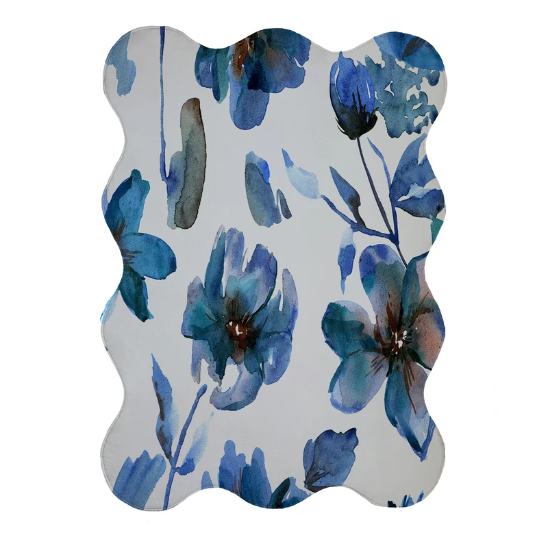 پادری مدل دالبر طرح گل کد 9281 سایز 80x110 سانتی متر 