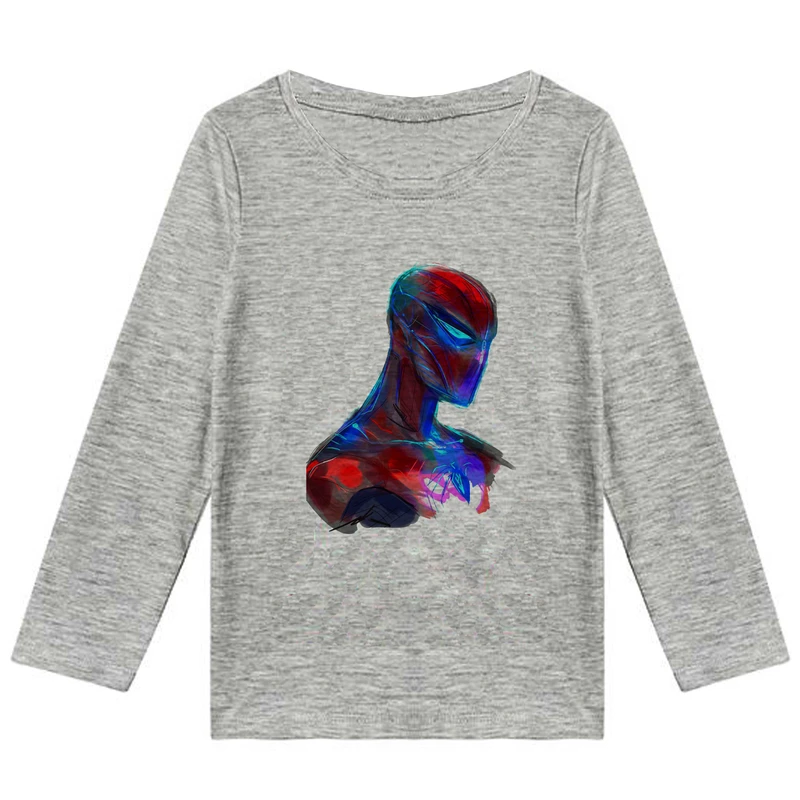 تی شرت آستین بلند پسرانه مدل مردعنکبوتی K115