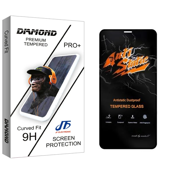 محافظ صفحه نمایش جی اف مدل Diamond Anti Static مناسب برای گوشی موبایل اپل iPhone XS Max / 11 Pro Max