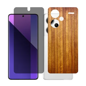 Glass Together model privacy Screen Protector Suitable for Xiaomi Redmi Note 13 Pro Plus Mobile Phone with Back cover sticker
