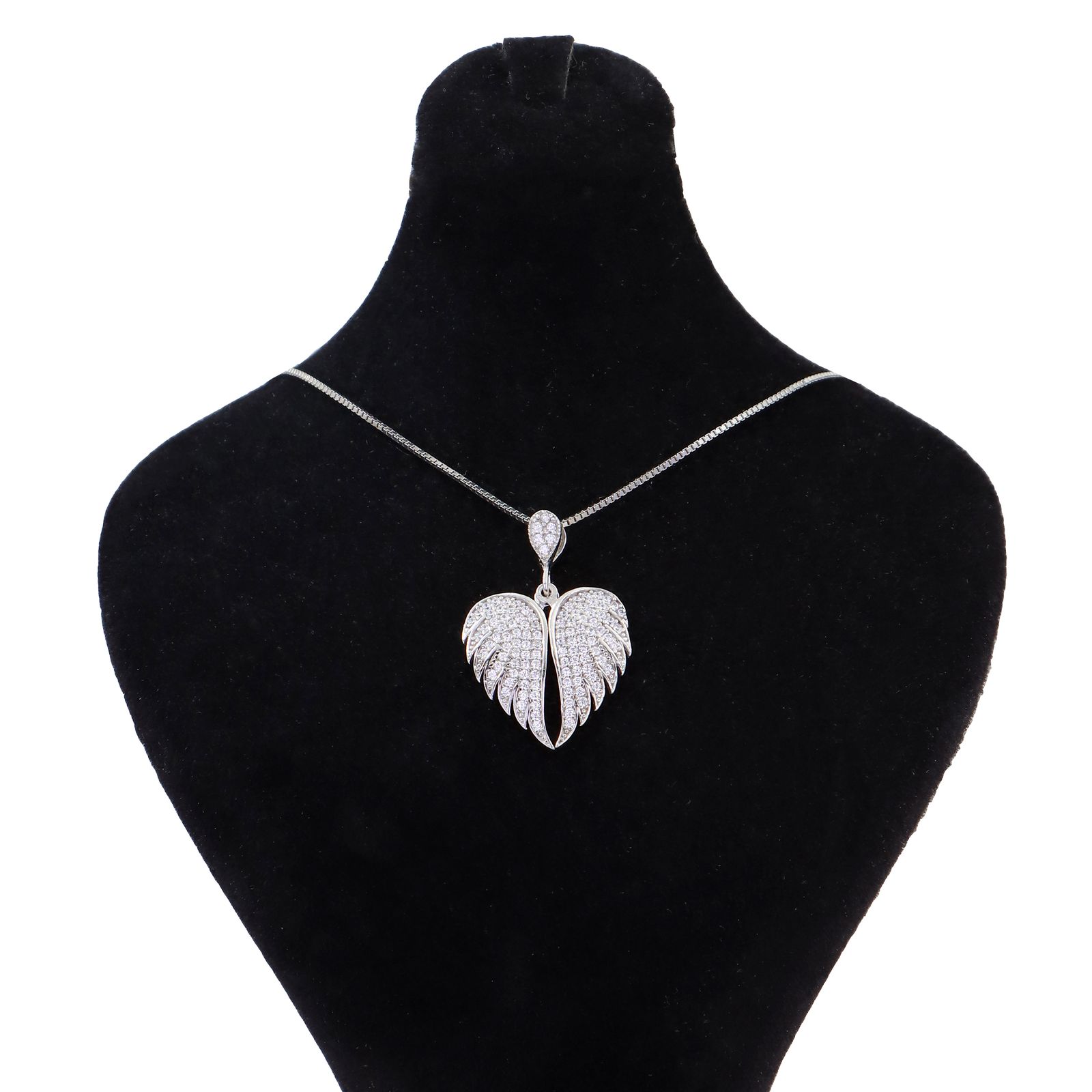 گردنبند نقره زنانه جی تی ای مدل بال فرشته - - 1