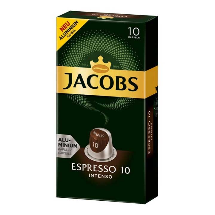 کپسول قهوه اسپرسو اینتنسو جاکوبز بسته 10 عددی