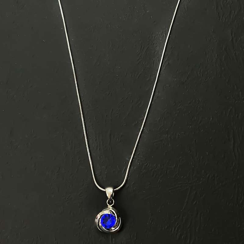 گردنبند زنانه مدل تک نگین کد 21 گردنبند زنانه مدل تک نگین کد 21