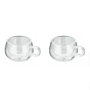 لیوان مدل دوجداره دسته دار کد B250 بسته 2 عددی