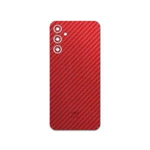 MAHOOT Red-Fiber Cover Sticker for Samsung Galaxy M34 5G
