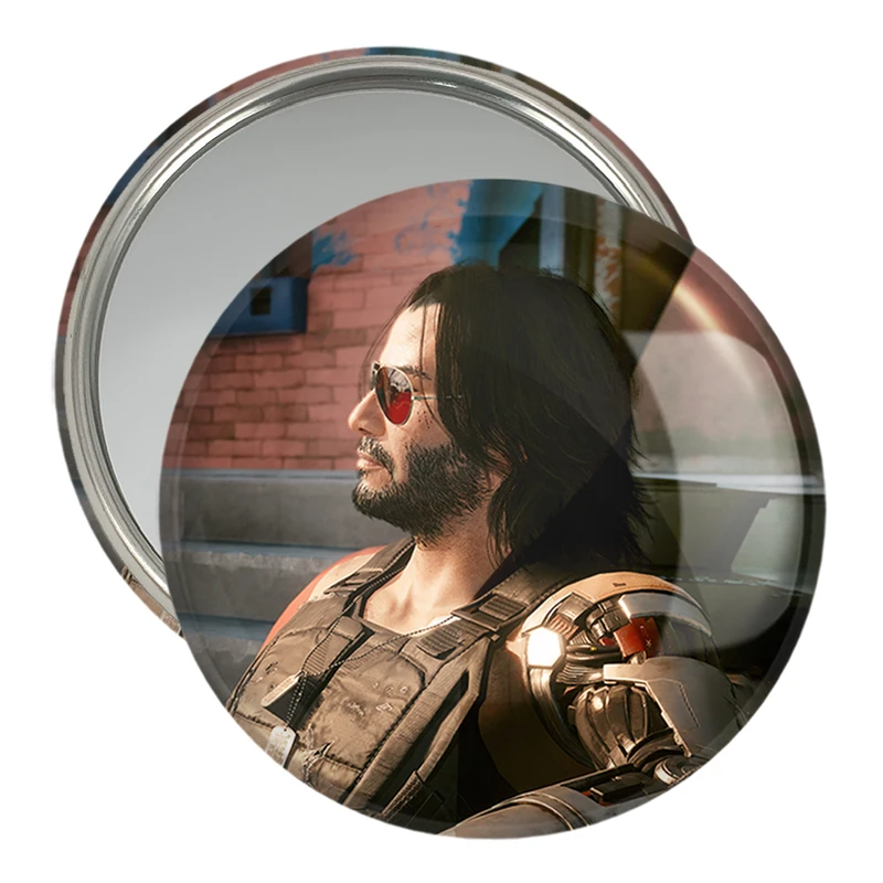 آینه جیبی خندالو مدل جانی سیلور هند سایبر پانک کد 30565