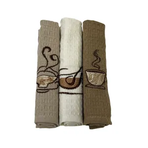   دستمال آشپزخانه ربکا هوم کالکشن مدل cofee3 مجموعه 3 عددی