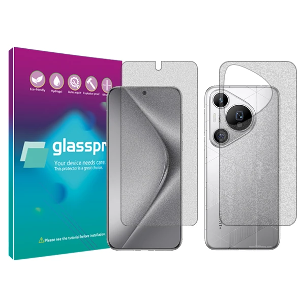 محافظ صفحه نمایش مات گلس پرو مدل Resistant‌ مناسب برای گوشی موبایل هوآوی  Pura 70 Pro+ به همراه محافظ پشت گوشی