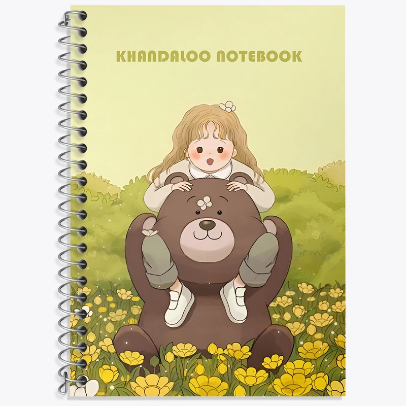 دفتر نت موسیقی 50 برگ خندالو طرح دختر و خرس کد N4711