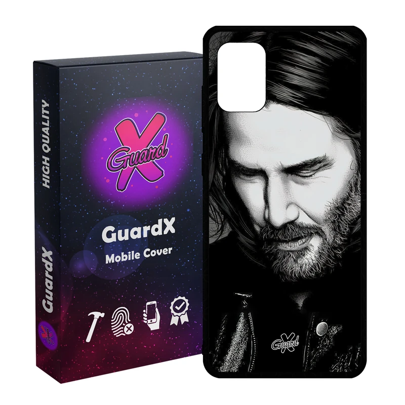 کاور گارد ایکس طرح جان ویک مدل Glass10498 مناسب برای گوشی موبایل سامسونگ Galaxy A51 4G