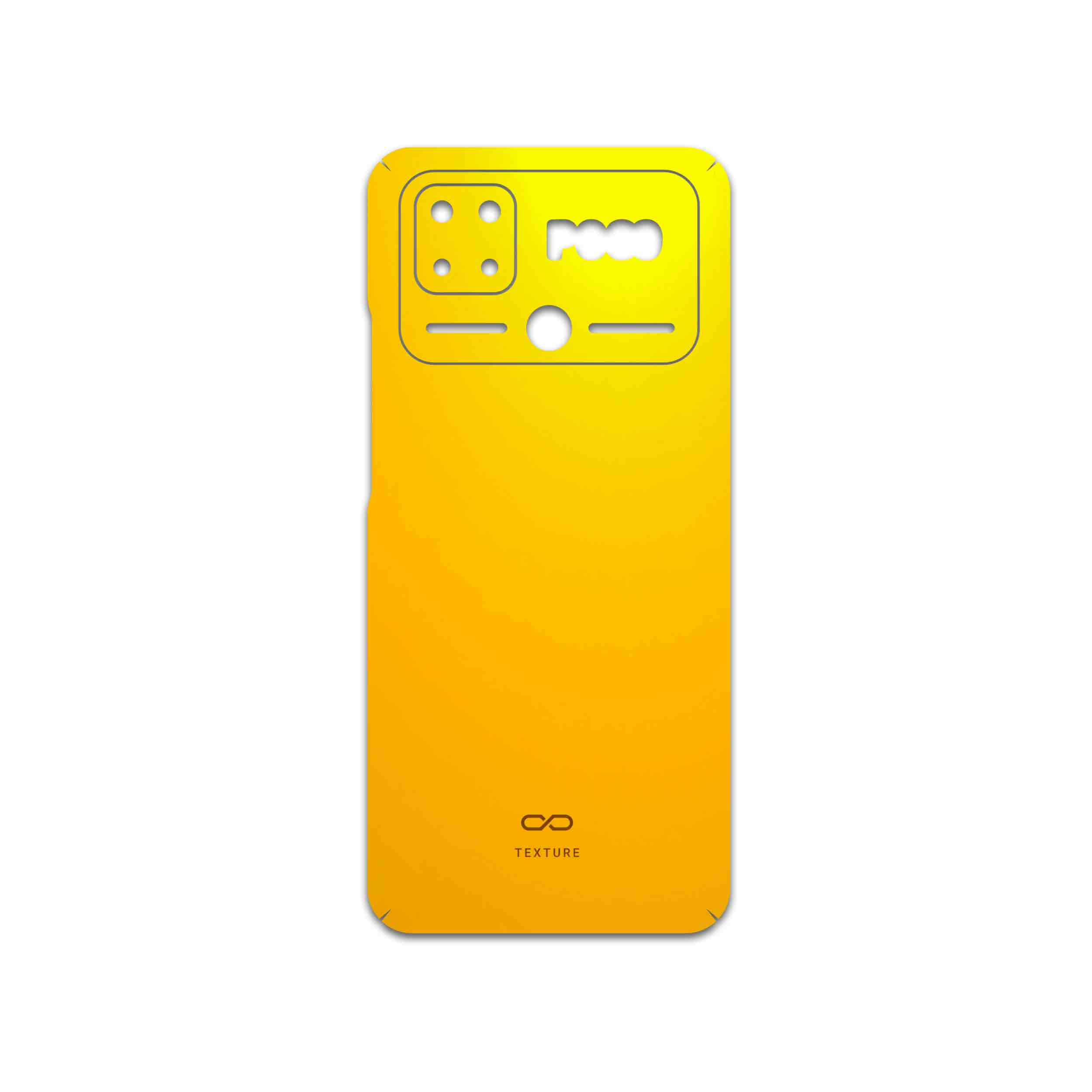 برچسب پوششی ماهوت مدل Matte-Deep-Mustard مناسب برای گوشی موبایل شیائومی Poco C40