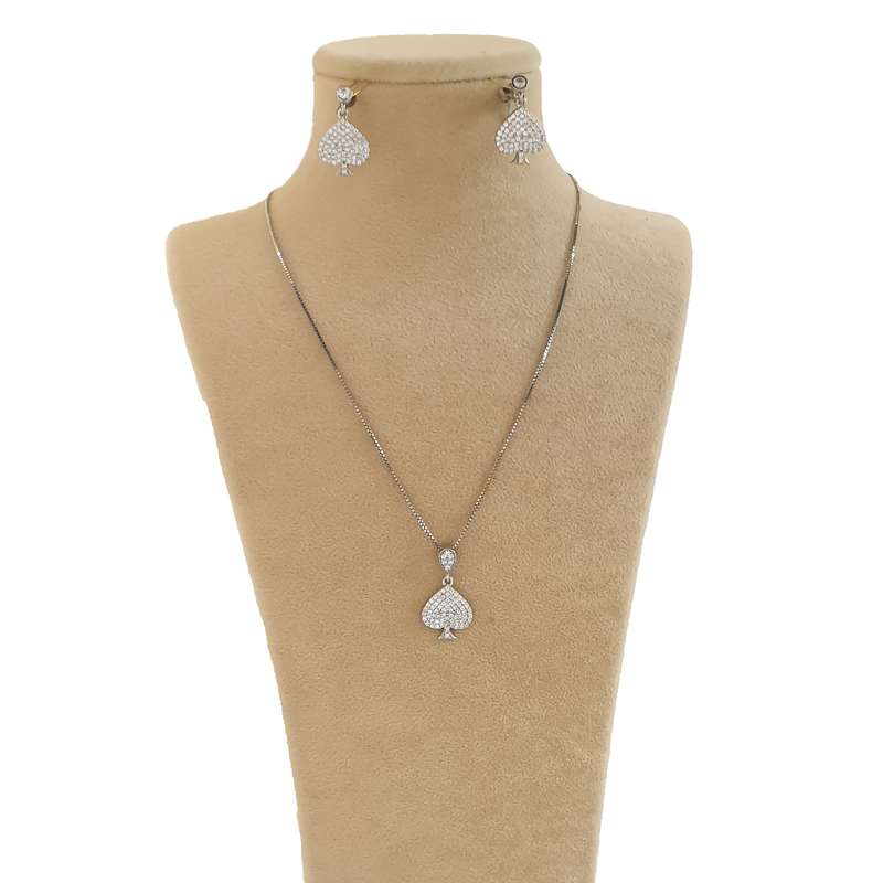 نیم ست نقره زنانه مدل 34