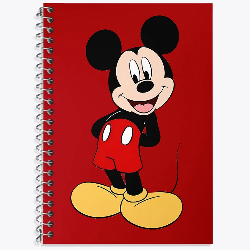 دفتر زبان 50 برگ خندالو مدل سه خط طرح میکی موس کد N2864