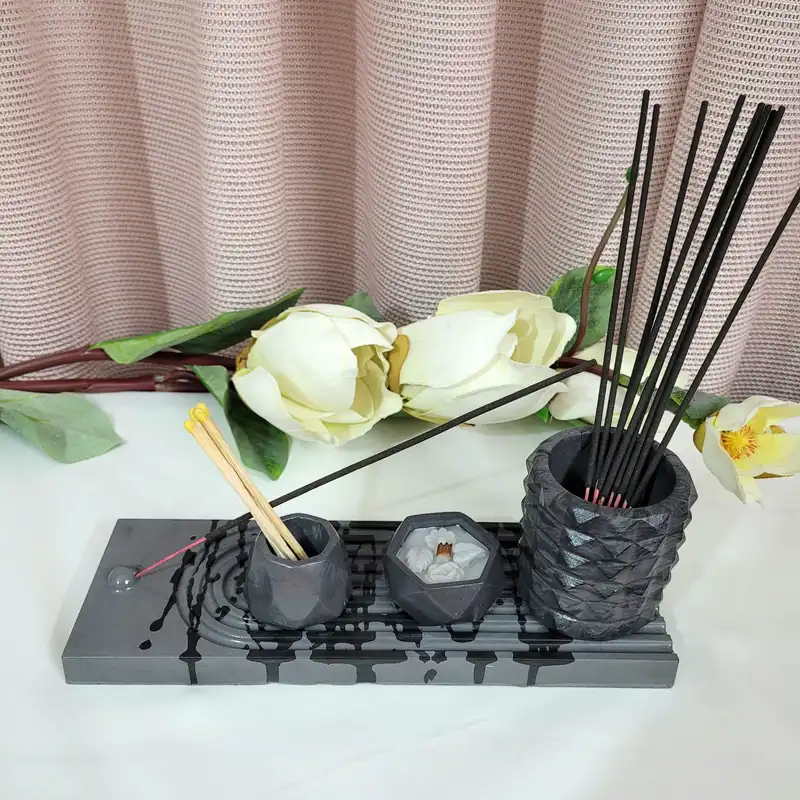 ست جاشمعی و جاعودی مدل آبشاری طرح خطی مستطیل مجموعه 4 عددی