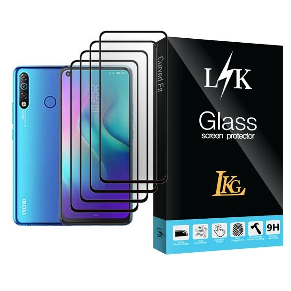 محافظ صفحه نمایش ال کا جی مدل LK Glass MIX004 مناسب برای گوشی موبایل تکنو Camon 12 Air بسته چهار عددی