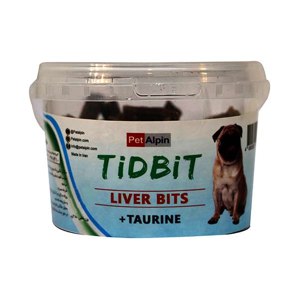 غذای تشویقی سگ تیدبیت مدل Liver Bits وزن 180 گرم
