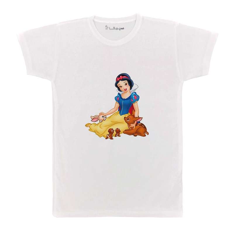 تی شرت بچگانه پرمانه طرح سفید برفی و هفت کوتوله کد pmt.5829