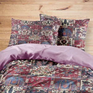 سرویس روتختی مدوپد طرح فرش بختیار خشتی مدل C-bakhtiary01 یک نفره 4 تکه