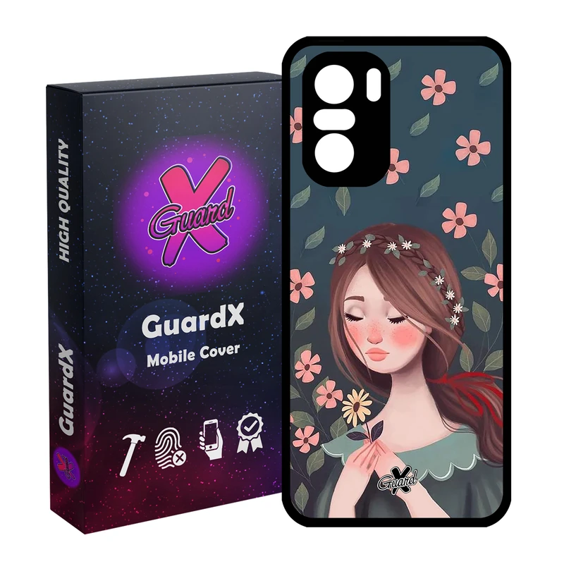 کاور گارد ایکس طرح Girl مدل Glass10332 مناسب برای گوشی موبایل شیائومی Poco F3/MI 11X/MI 11X Pro/Redmi K40/K40 Pro