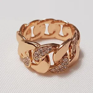 انگشتر زنانه ژوپینگ مدل نگینی 3430