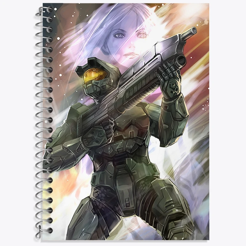 دفتر لغت 50 برگ خندالو طرح بازی هیلو (Halo) کد 31503