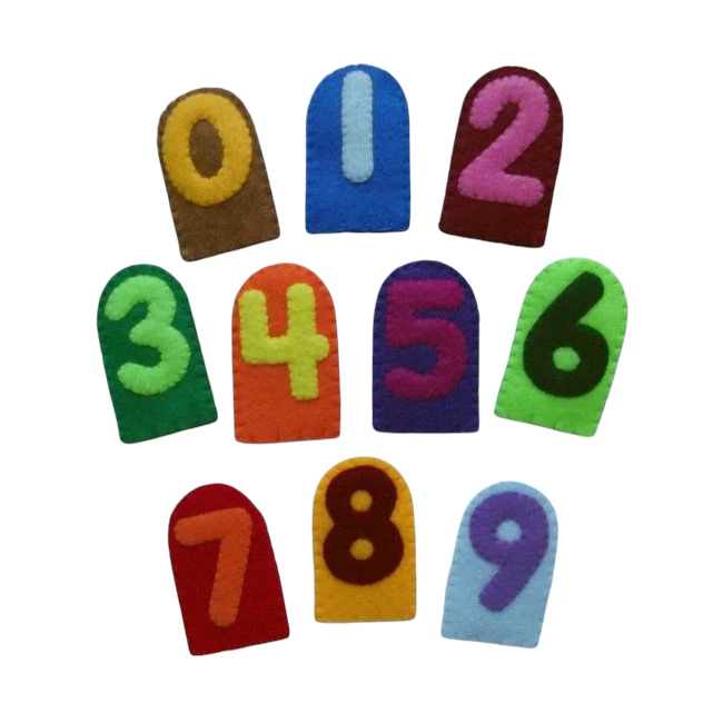 عروسک انگشتی مدل آموزش اعداد مجموعه 10عددی