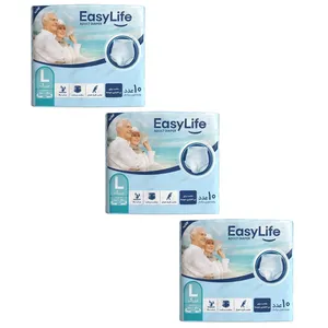 پوشینه بزرگسال ایزی لایف مدل شورتی سایز بزرگ بسته 3 عددی