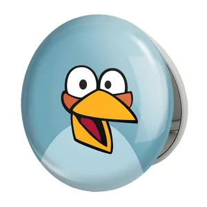آینه جیبی خندالو طرح پرندگان خشمگین Angry Birds مدل تاشو کد 13855 