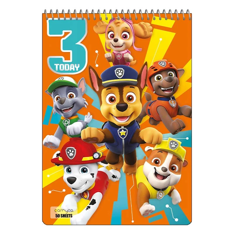 دفتر نقاشی 50 برگ سیمی کارنیکا طرح سگ های نگهبان paw patrol کد 60891