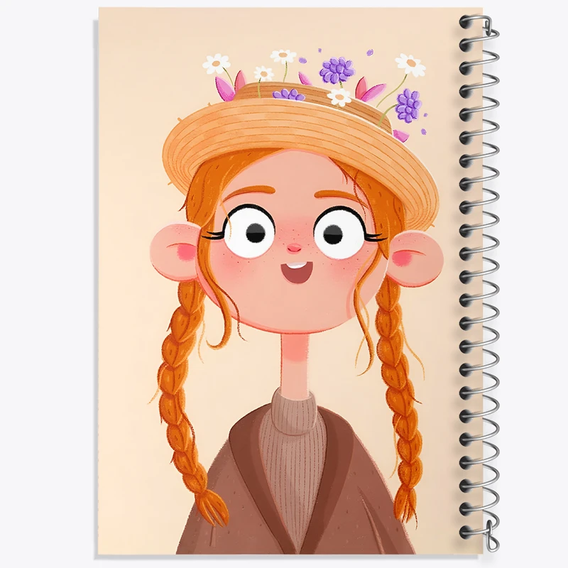 دفتر شطرنجی 50 برگ خندالو طرح دخترانه کد F7659