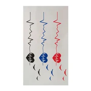 تتو موقت طرح ضربان قلب و پرنده کد 80