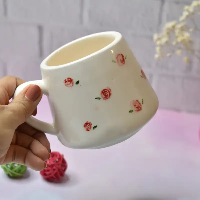 ماگ سرامیکی طرح گل رز