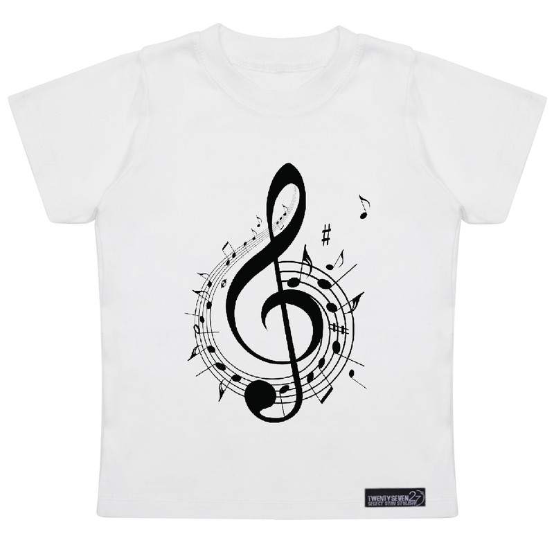تی شرت آستین کوتاه پسرانه 27 مدل Musical Note کد MH934