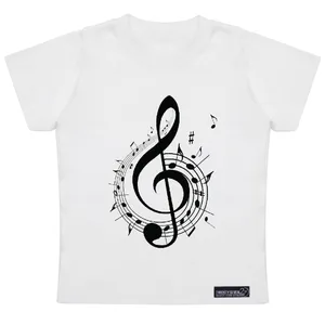 تی شرت آستین کوتاه دخترانه 27 مدل Musical Note کد MH934