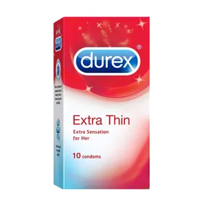 کاندوم دورکس مدل Extra Thin Extra sensation بسته 10 عددی