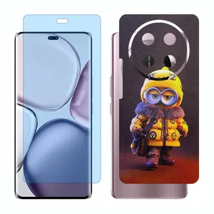 Glass Together model anti blue screen protector suitable for Honor X9c mobile phone with back cover sticker