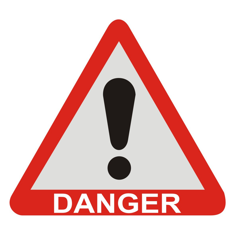 برچسب راهنما شبرنگ مدل Danger